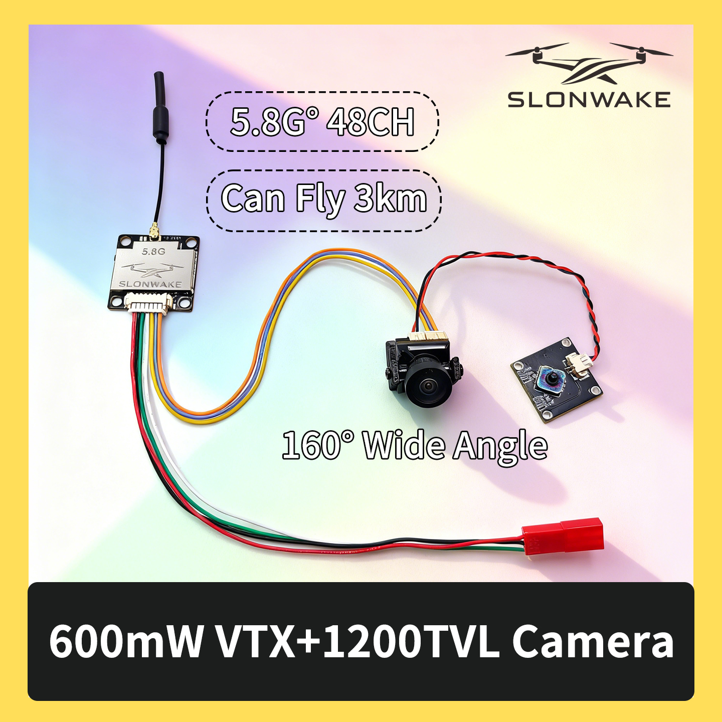 SLONWAKE 5.8G 600mW 7-24V FPV  - Drone Kit Fpv review and price