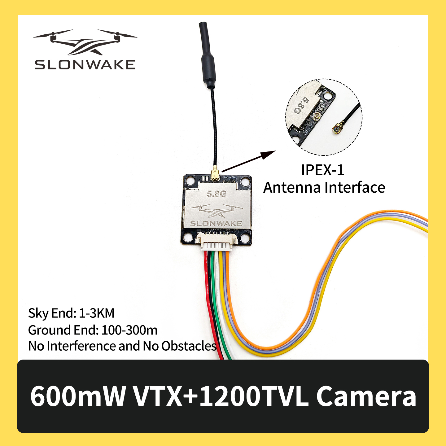 SLONWAKE 5.8G 600mW 7-24V FPV  - Drone Kit Fpv review and price