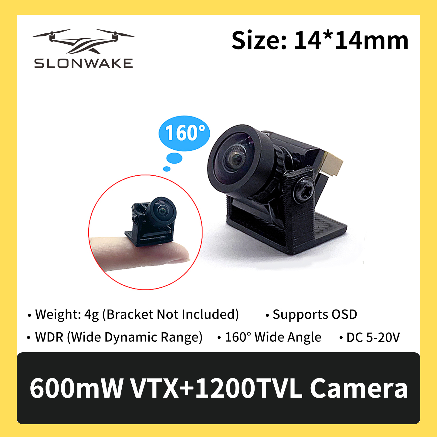 SLONWAKE 5.8G 600mW 7-24V FPV  - Drone Kit Fpv review and price