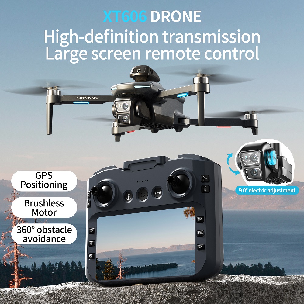 XT606 MAX 3 battery Drone 4k 8 - Drone Kit Long Range review and price