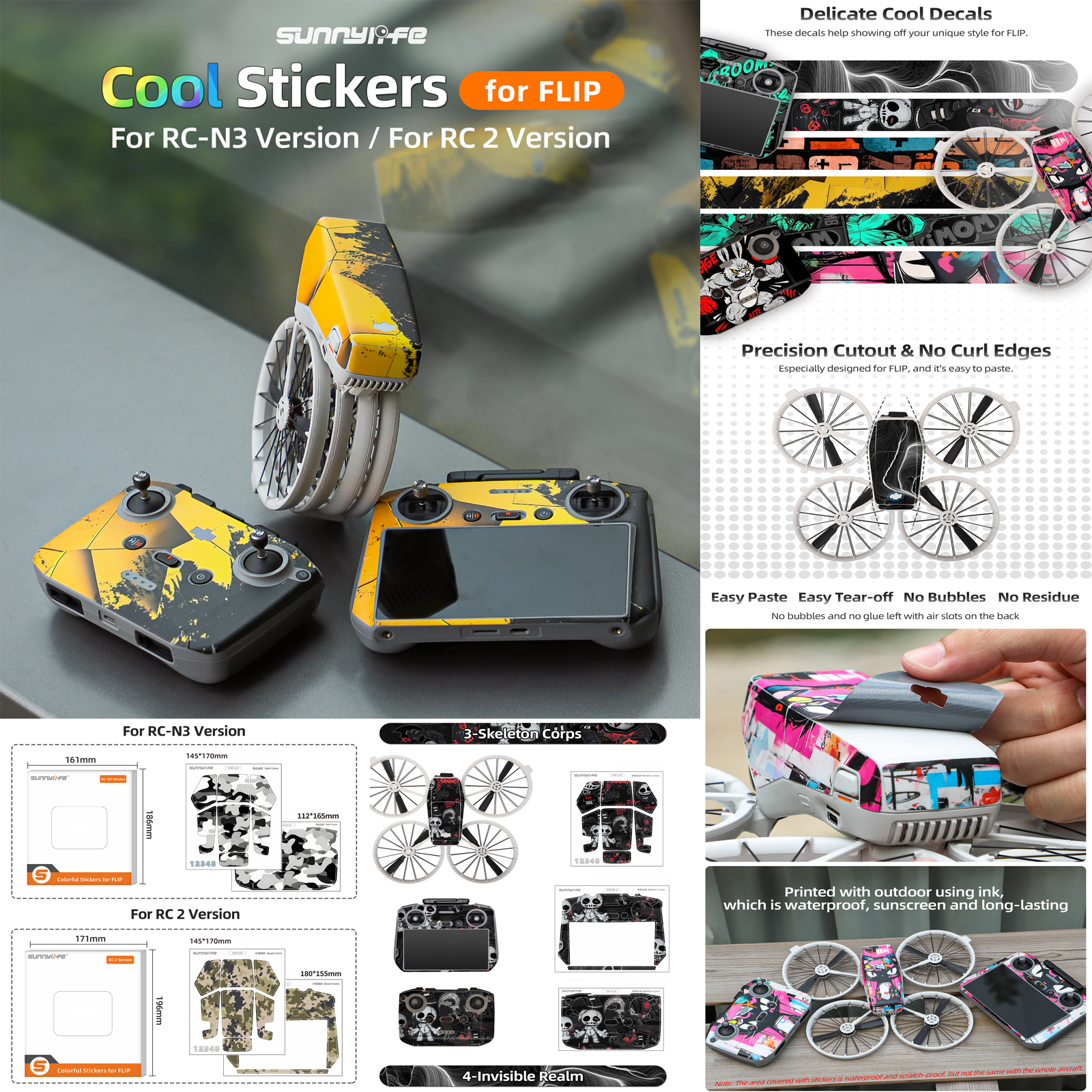 Sunnylife Sticker Kit for DJI  - Drone Kit Waterproof review and price