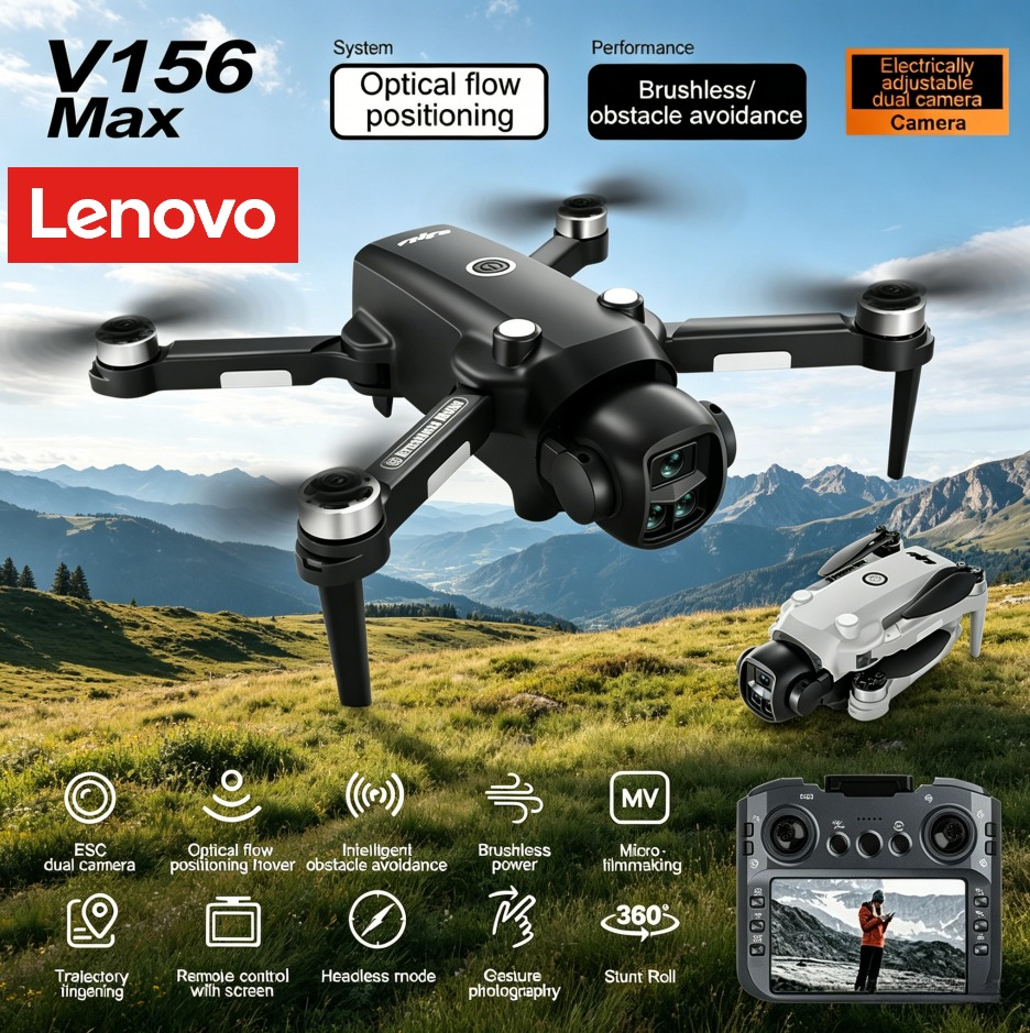 Lenovo V156 MAX 4K 8K Drone 5G - Drone Kit Long Range review and price