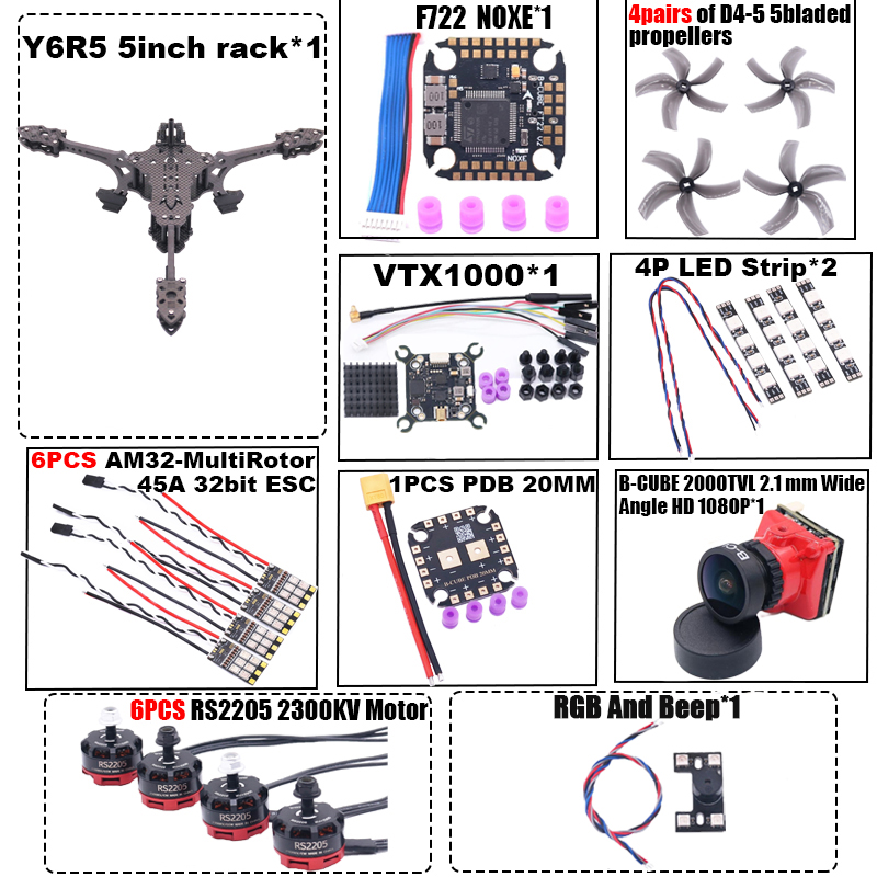 B-CUBE Y6R5 5inch FPV Drone Fr - Drone Kit Racing review and price